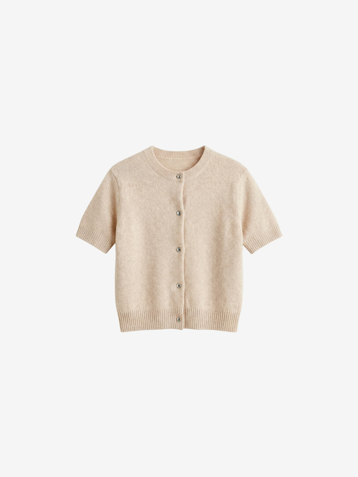 Soft Knit Short Sleeve Cardigan-4