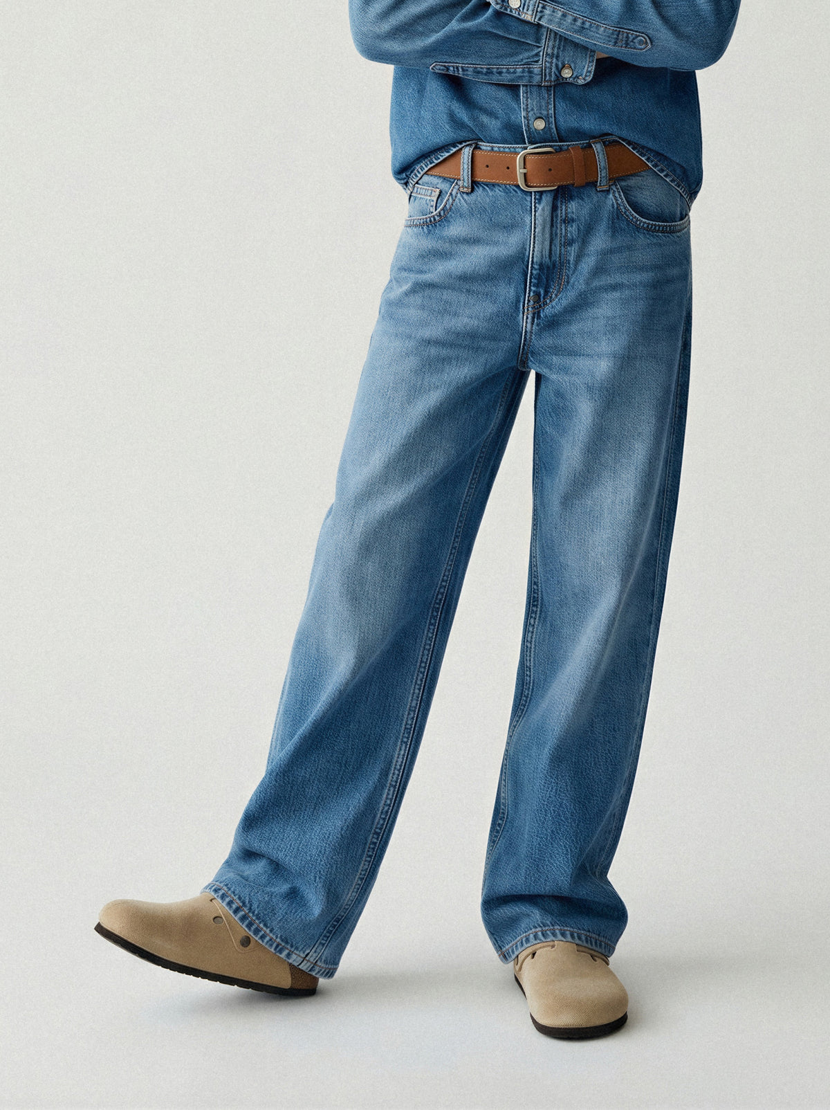 Suede Slip-On Clogs-2