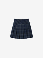 Check Pleated Skirt