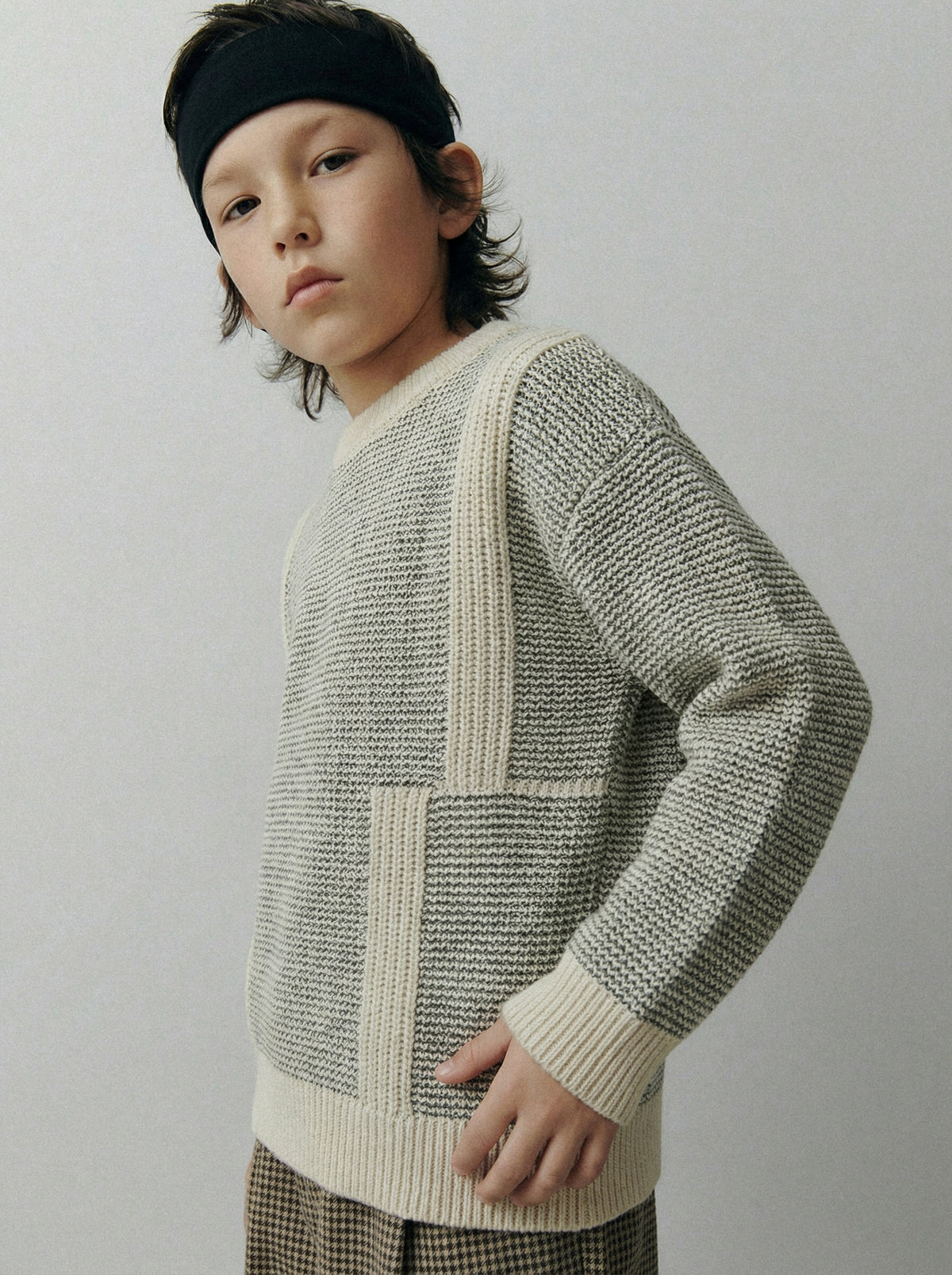 Textured Knit Sweater-2