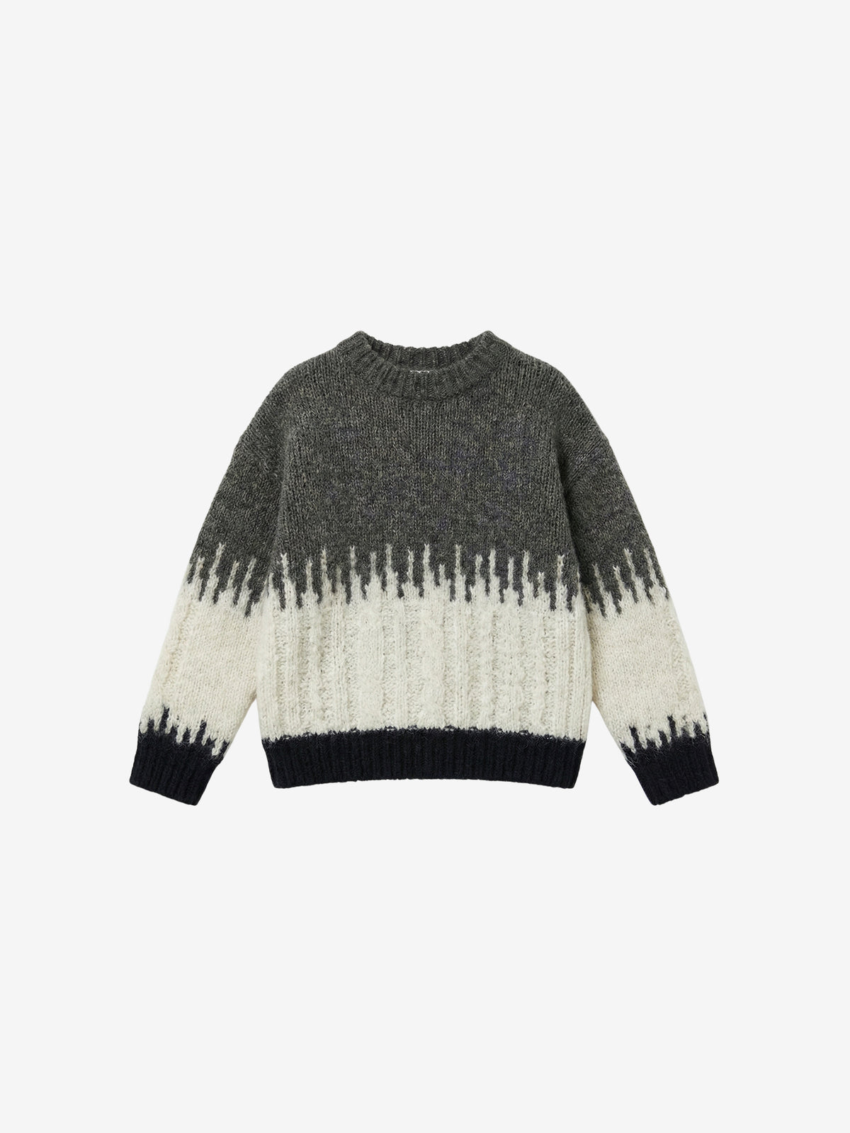 Patterned Knit Sweater