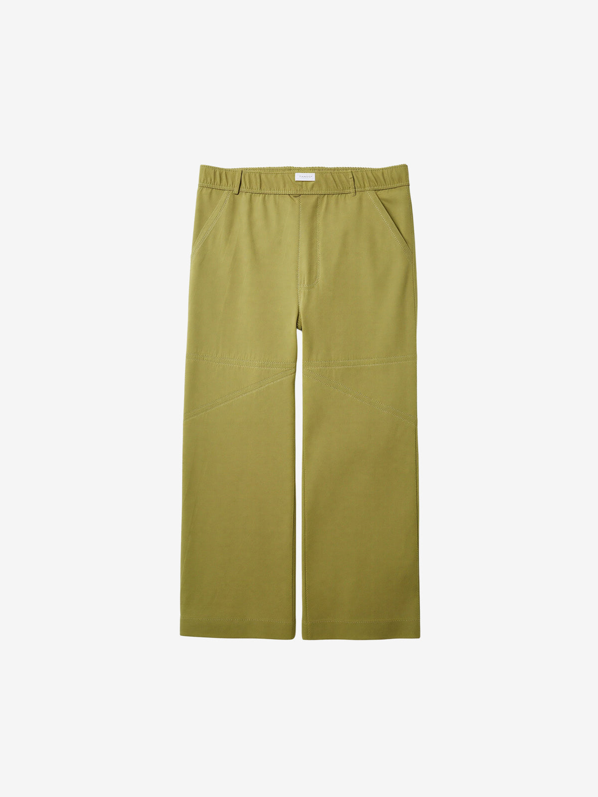 Straight Leg Cotton Pants-2