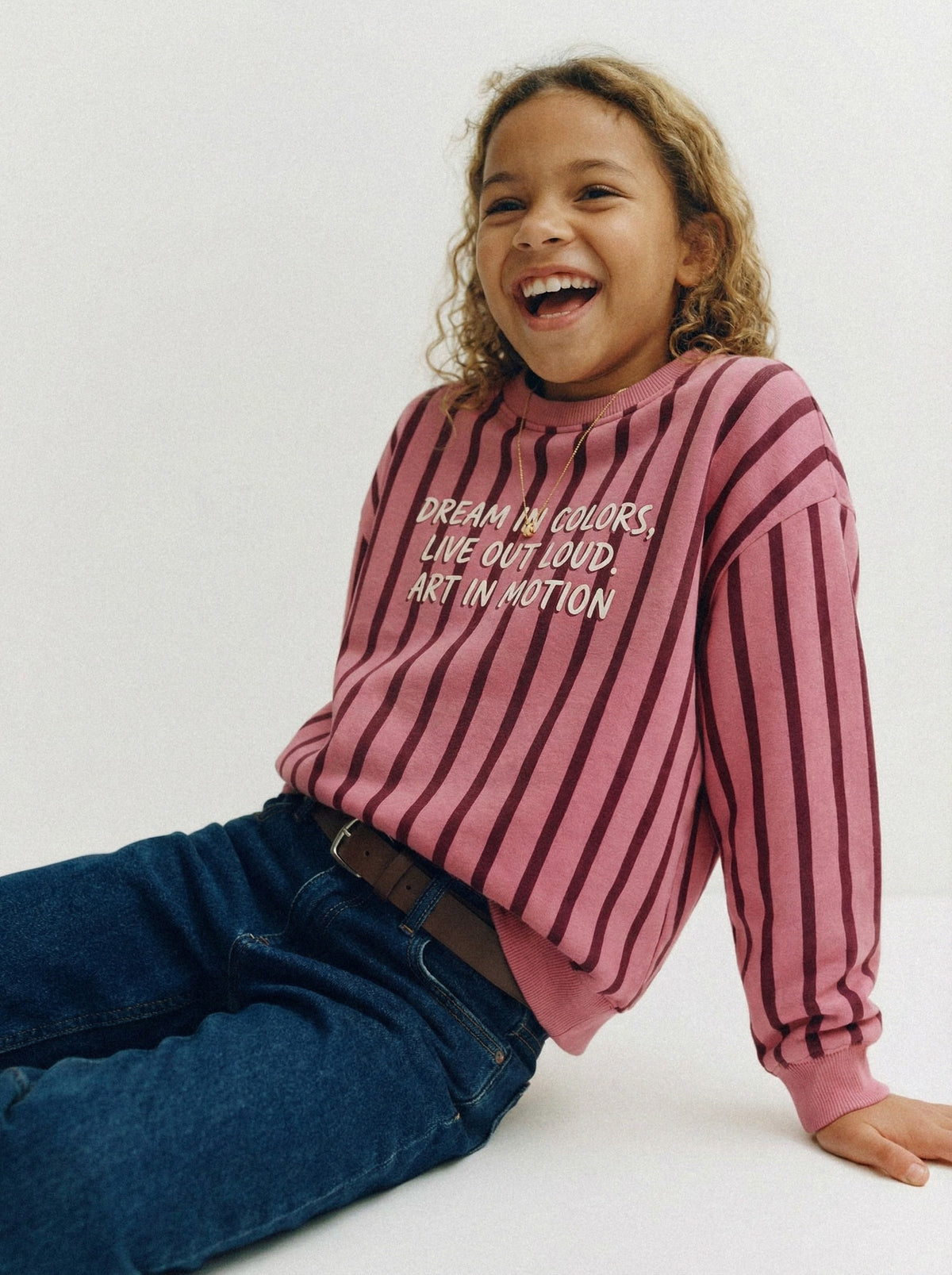 Striped Graphic Sweatshirt-2