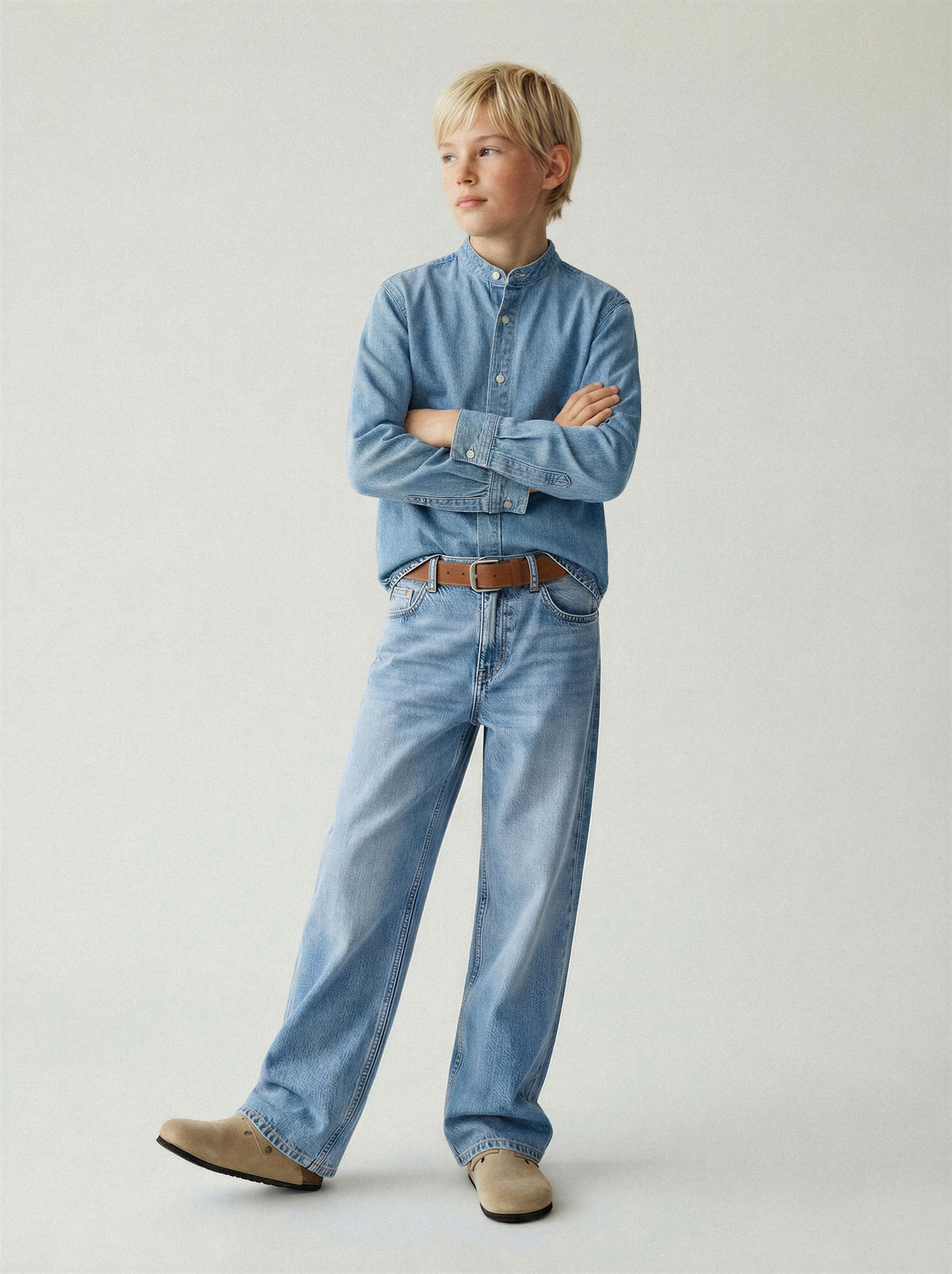 Light Denim Button Shirt-2