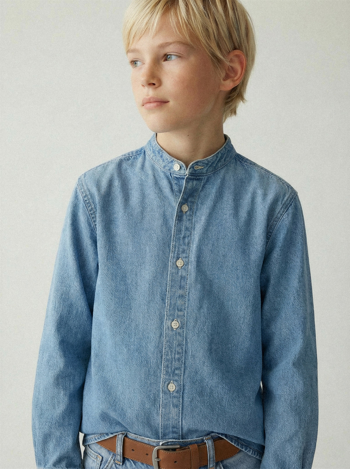 Light Denim Button Shirt-3