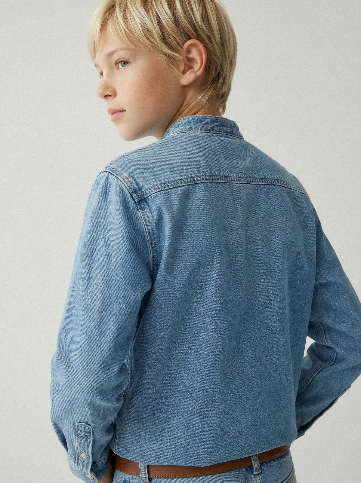 Light Denim Button Shirt-4