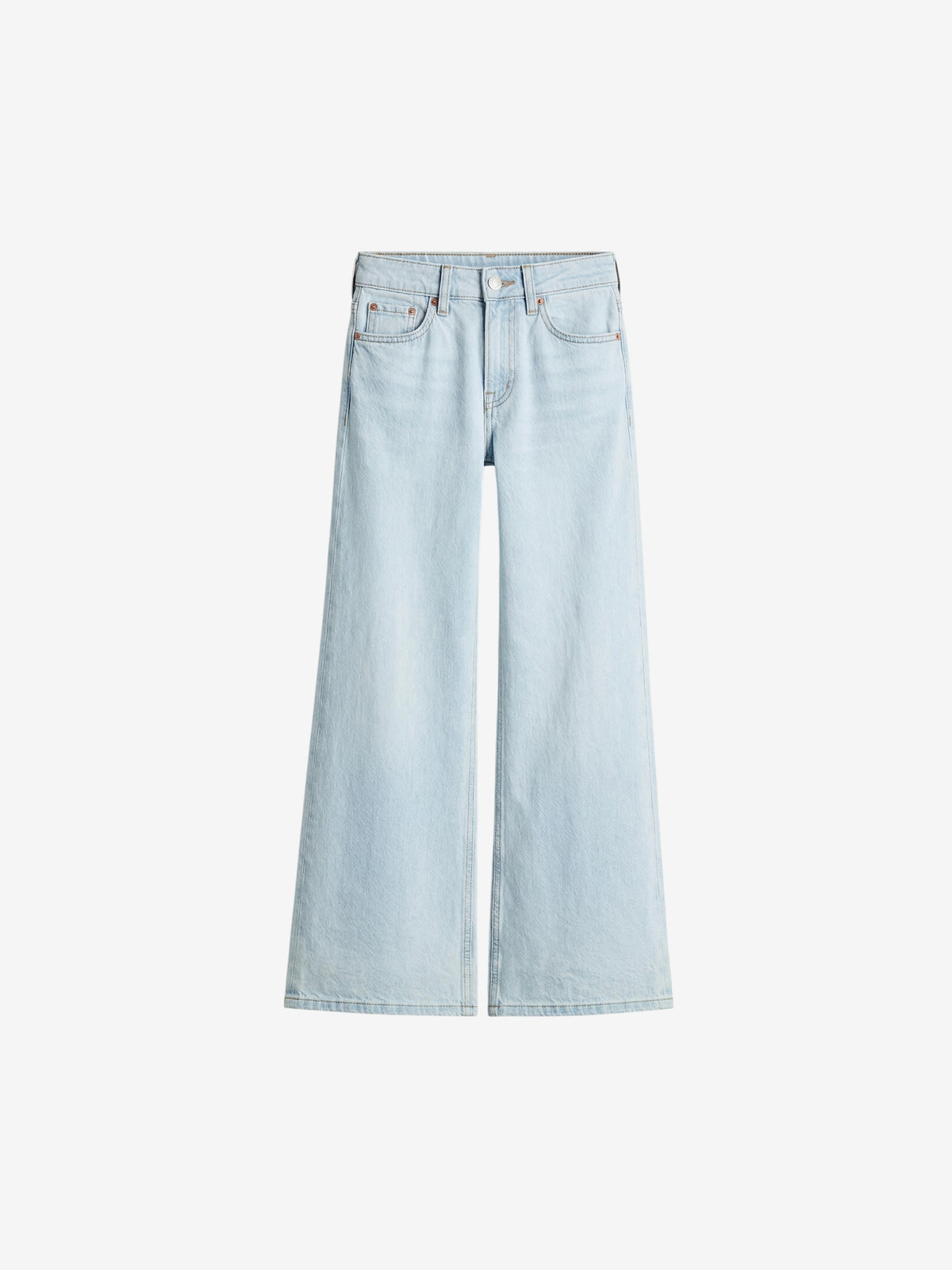 Wide Leg Denim Jeans-2