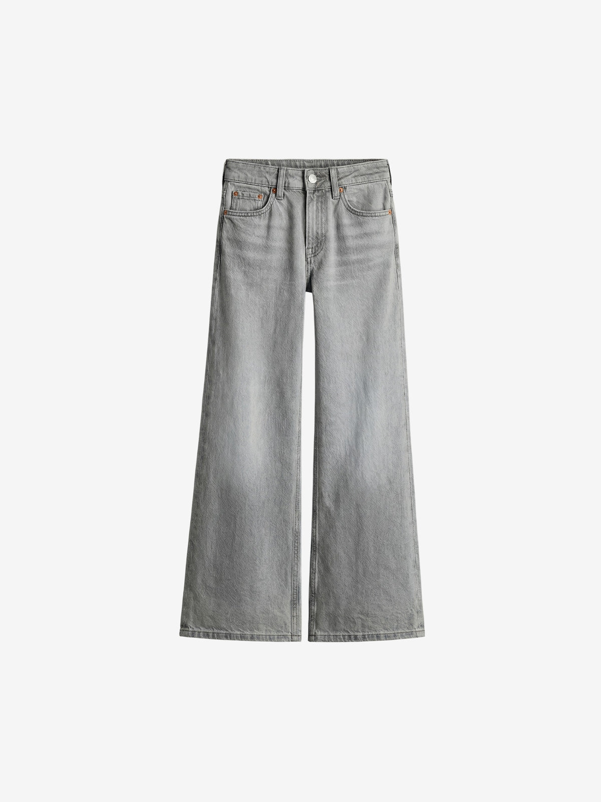 Wide Leg Denim Jeans-3