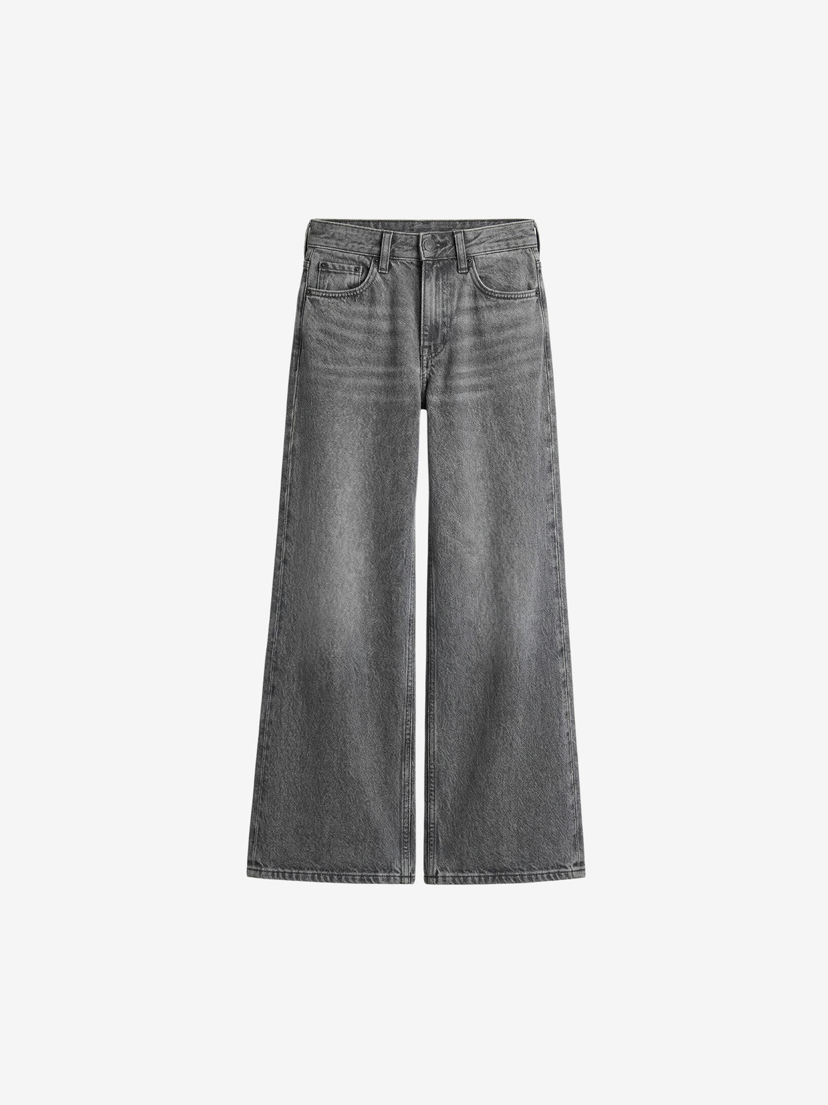 Wide Leg Denim Jeans-4