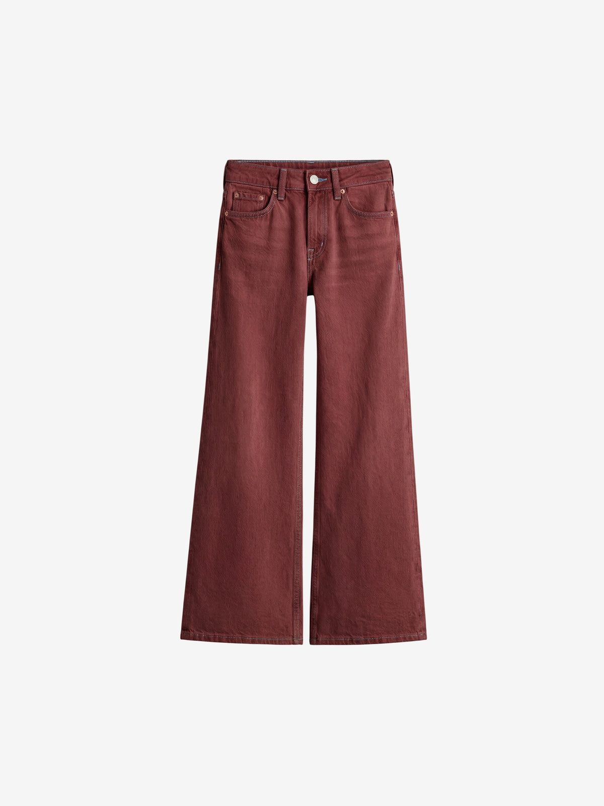 Wide Leg Denim Jeans-5